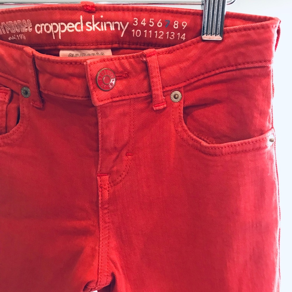 Gymboree Kid Girl Red Denim